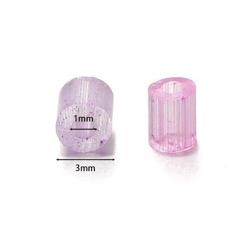 Silk Texture Lampwork Bugle Beads Macaron Color Cat Eye Glass Tube Beads DIY Handmade Embroidery Jewelry Making Beads