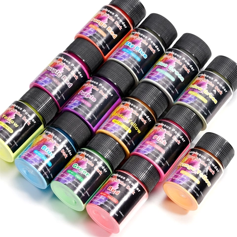 Long Lasting High Brightness Luminous Powder Fluorescent Pigment For Resin DIY Art Craft Glow In The Dark Decorative Powder