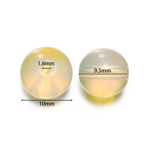 Tweekleurige Opaal-Glazuur Kralen Ronde Losse Glas Kristal Kralen Voor DIY Sieraden Maken Accessoires Handgemaakte Benodigdheden 10mm