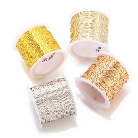 Tarnish Resistant Gold Plated Copper Wire For Jewelry Making DIY Handcrafted Beading Supplies For Necklace Bracelet Craft