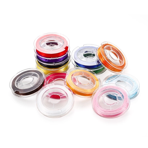 0.8mm Crystal Elastic Thread For DIY Jewelry Making Beading Cord Transparent Stretching String For Bracelet Necklace Handcraft Spool
