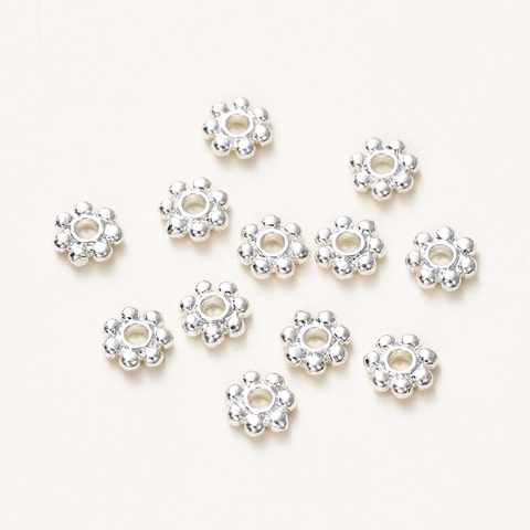 Alloy Snowflake Spacer Beads Flower Shape DIY Jewelry Making Findings For Necklace Bracelet Handcrafted Accessories