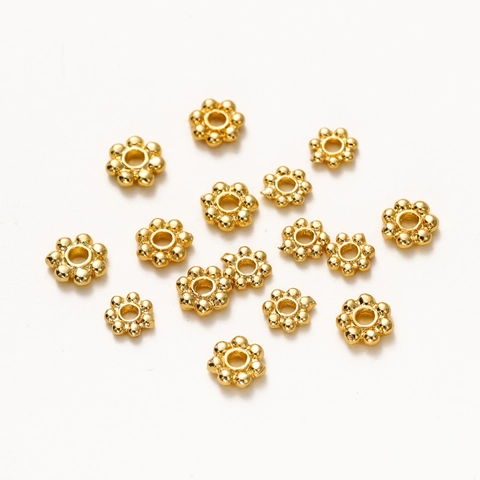 Alloy Snowflake Spacer Beads Flower Shape DIY Jewelry Making Findings For Necklace Bracelet Handcrafted Accessories