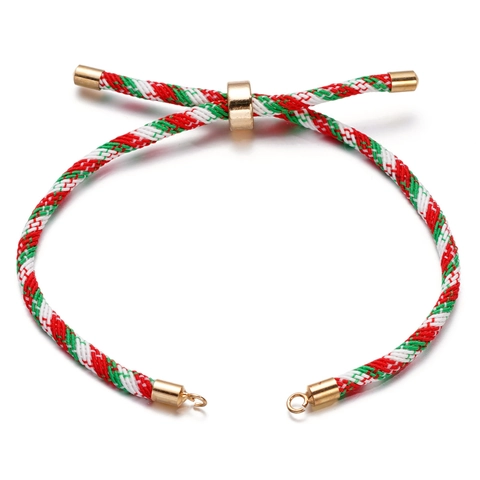 Cordino per Bracciale Intrecciato Regolabile Con Cursore in Metallo per Creazione di Gioielli Fai-da-te Base per Bracciale