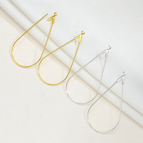 IJzeren Traan Hanger Voor DIY Oorbellen Maken Verguld Geometrisch Metaal Sieradenaccessoires Koreaans Minimalistisch