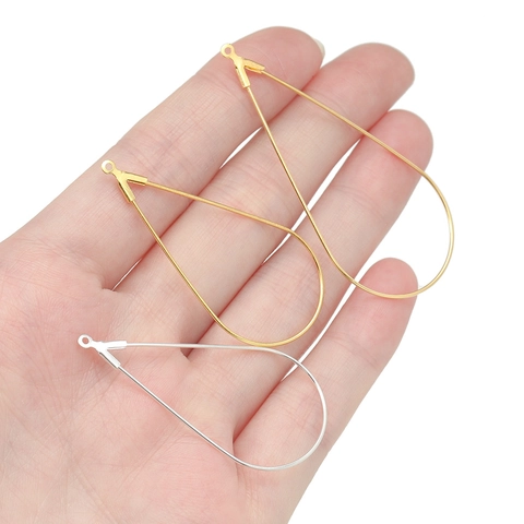 IJzeren Traan Hanger Voor DIY Oorbellen Maken Verguld Geometrisch Metaal Sieradenaccessoires Koreaans Minimalistisch