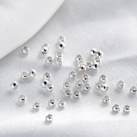 High Quality Gold Plated Copper Crimp Beads DIY Jewelry Making Spacer Findings For Necklaces Bracelets Craft Accessories
