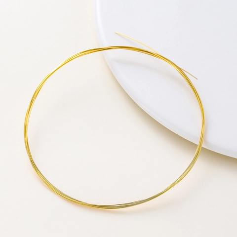 Color Preserving Gold Plated Copper Wire For DIY Jewelry Making Handcraft Necklace Bracelet Beading Shaping Metal String