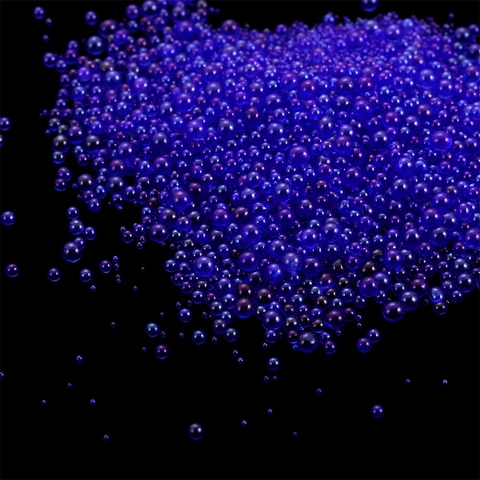 Iridescent Glass Bubble Beads No Hole Transparent Seed Beads For DIY Nail Art Jewelry Making Phone Case Decoration