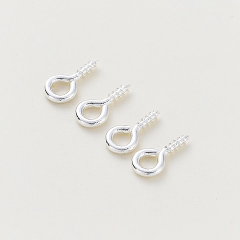 14K 18K Gold Plated Copper Eye Pin Screws Eyelet Pegs For DIY Jewelry Making Pendants Crafts Fasteners Jewelry Findings