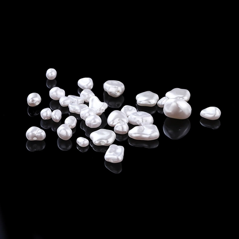 Baroque Style Irregular ABS Artificial Pearl Beads For DIY Jewelry Making Necklace Bracelet Heart Star Flower Shapes