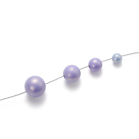 Cuentas Redondas de Color Macarrón de Acrílico Cuentas Sueltas Perladas para Hacer Joyería DIY Cadena de Teléfono