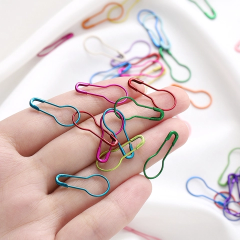Épingles à Nourrice Colorées en Métal Forme de Gourde Pour Étiquettes de Vêtement Marqueurs de Maille DIY Bijoux