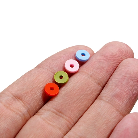 Perles Heishi en Pâte Polymère Multicolore Rondes Plates Perles d'Espacement pour DIY Bracelet Collier Bijoux Artisanat