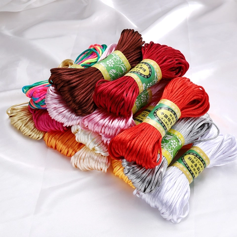 Cordino Intrecciato Fai Da Te Fatto A Mano Filo Per Nodi Cinesi Cordoncino In Poliestere Nylon Per Creazione Gioielli Artigianali