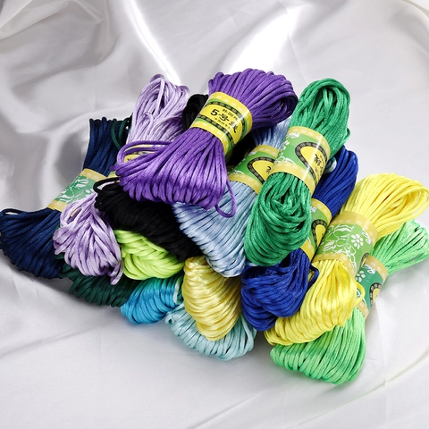 Cordino Intrecciato Fai Da Te Fatto A Mano Filo Per Nodi Cinesi Cordoncino In Poliestere Nylon Per Creazione Gioielli Artigianali