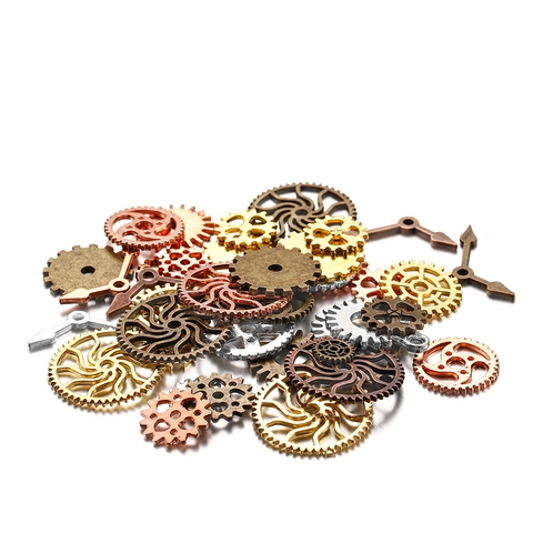 Gemengde Steampunk Metalen Tandwiel Bedeltjes Zinklegering Mechanische Klokonderdelen Hanger Voor Doe-het-zelf Sieraden Maken Accessoires