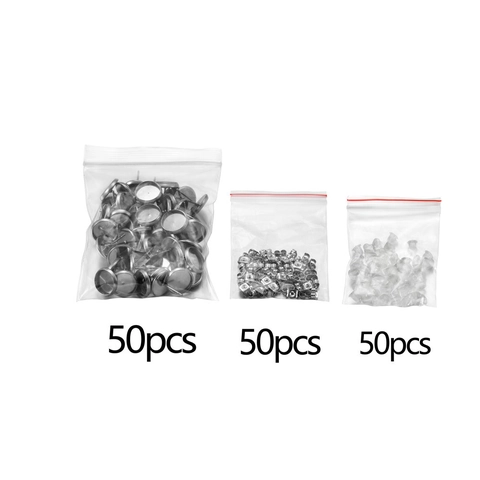 Stainless Steel Earring Kit Flat Base Stud Posts Butterfly Backs Silicone Plugs DIY Findings Accessories Round Tray