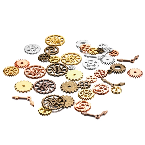 Gemengde Steampunk Tandwielen En Wijzers Legering Metalen Bedeltjes Voor DIY Resin Sieraden Maken Vintage Industriële Onderdelen