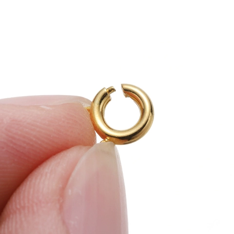 Copper Spring Ring Clasps Round Jewelry Connectors For DIY Necklace Bracelet Making Findings Gold Silver Antique Bronze KC Gold