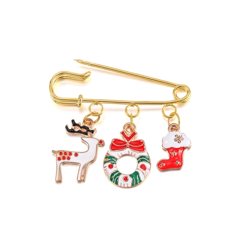 Alfileres de Seguridad de Metal Con Bucles Múltiples para Manualidades de Joyería DIY Borlas Amuletos Componentes para Mujeres Hombres