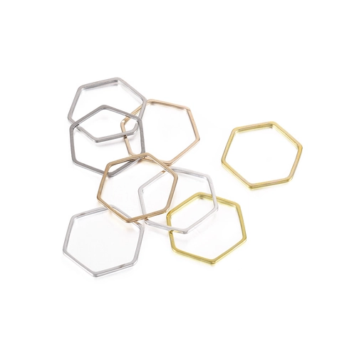 DIY Jewelry Making Metal Frame Pendants UV Resin Open Back Bezels Heart Star Square Hexagon Copper Alloy Accessories