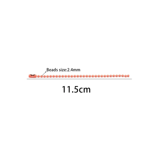 Painted Metal Ball Chain For DIY Jewelry Making Colorful Keychain Accessories Tag Hanging Ball Chain With Connectors