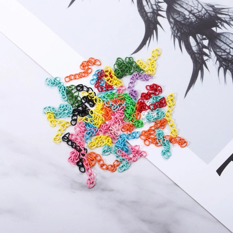 50mm Gekleurde Gelakte IJzeren Verlengkettingen Curb Chain DIY Sieraden Accessoires Voor Ketting Armband Maken