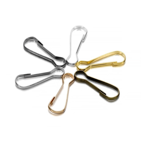 Imperdibles de Pera de Hierro Galvanizado Hebillas de Calabaza para Fabricación de Joyas DIY Bolsos Llaveros Accesorios