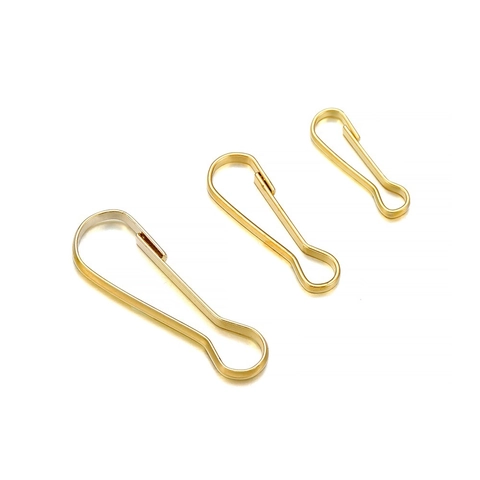 Imperdibles de Pera de Hierro Galvanizado Hebillas de Calabaza para Fabricación de Joyas DIY Bolsos Llaveros Accesorios