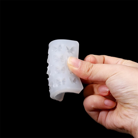 Schmetterling Form Silikonform 16-Kavitäten Transparent DIY Harz Ton Fondant Werkzeuge Für Handgefertigten Schmuck Backen Deko