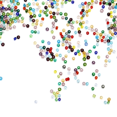 Colorful Transparent Glass Seed Beads For DIY Jewelry Making Handmade Round Loose Spacer Beads Small Craft Supplies