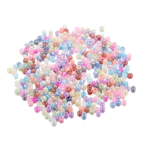 Perles de Rocaille en Verre Couleur Macaron de Haute Qualité Pour la Fabrication de Bijoux DIY Petites Perles Rondes Accessoires Artisanaux Faits à la Main