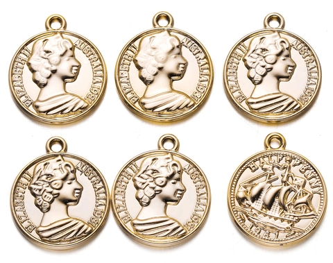 Vintage Alloy Drip Oil Chinese Character Blessing Coin DIY Pendant Accessory For Jewelry Making Necklace Bracelet Earring Success Good Luck Charm