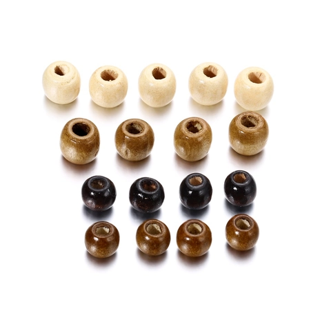 Natuurlijke Esdoorn Houten Kralen Ronde Losse Kralen Voor Sieraden Maken DIY Armbanden Kettingen Meerdere Maten Kleuren Craft Accessoires