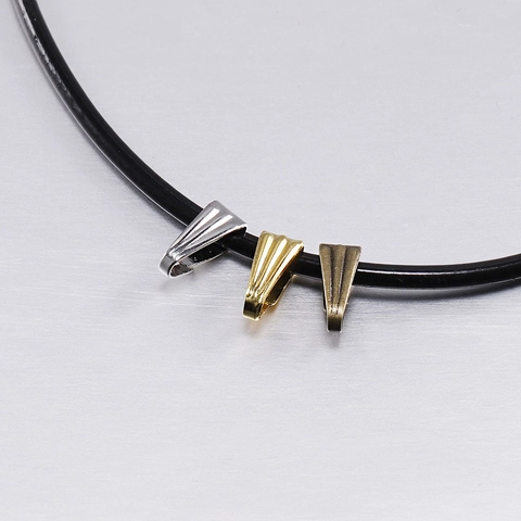 Cordón de Collar de Cuero Artificial DIY Con Cierre de Langosta de Plata Cadena de Extensión Cuerda de Cera Negra Base de Colgante