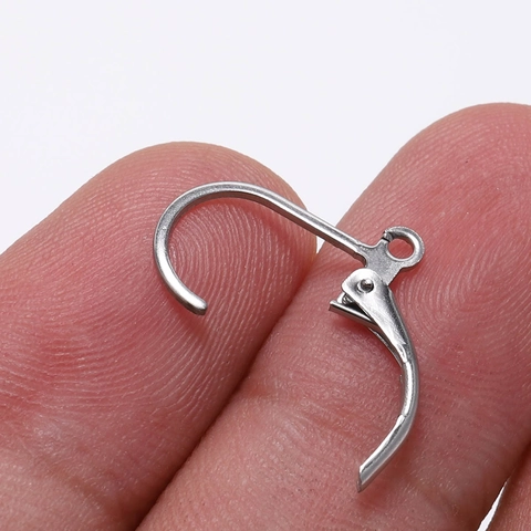 Stainless Steel French Leverback Earring Hooks For DIY Jewelry Making Gold Silver Earring Findings Components Accessories For Handcrafted Earring Repair
