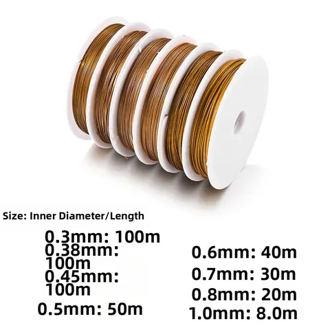 Gold Stainless Steel Jewelry Wire For Beading DIY Craft Making Accessories Metal Thread Shaping Wire For Jewelry