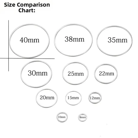DIY Jewelry Making Accessories Copper Closed Circular Jump Rings Gold Silver Plated Earring Findings Connectors Materials