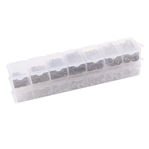 Kit de Fournitures de Bijouterie DIY Anneaux de Jonction Ouverts en Métal Pour Bracelet Collier Boucle d'Oreille