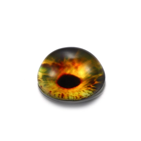 Cabujones de Vidrio con Patrón de Ojos Parches de Gemas del Tiempo con Pupila Simulada para Hacer Joyas DIY Ojos de Muñeca Dragón Gato Colores Mezclados