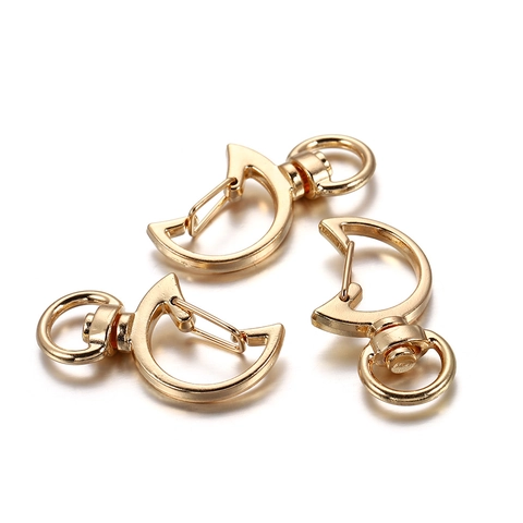 Accessoires de Porte-clés en Métal DIY Diverses Formes Animal Cœur Étoile Fermoir Mousqueton Pivotant Création de Bijoux