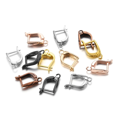 Crochets de Boucles d'Oreilles Dormeuses en Cuivre Avec Boucle Ouverte Pour Création Bijoux DIY Accessoires Composants Apprêts