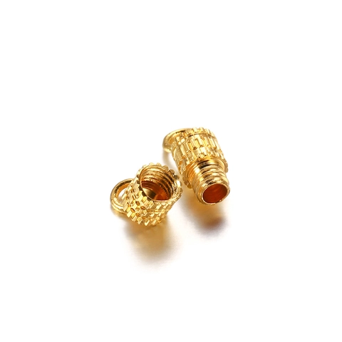Copper Screw Barrel Clasps DIY Jewelry Making Connectors For Necklace Bracelet Gold Silver White Gold Jewelry Findings
