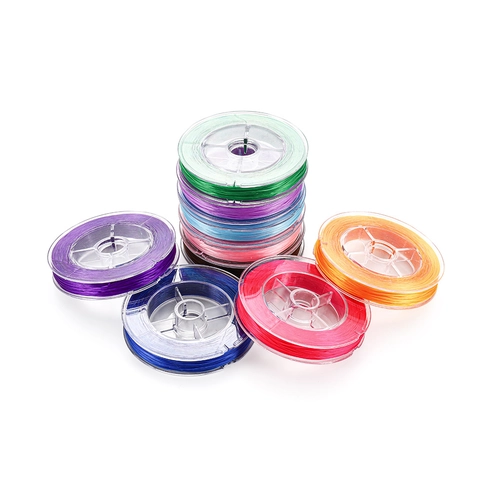 Elastic Crystal Beading Cord String For DIY Jewelry Making Bracelet Necklace Thread Stretch String Spool Craft Accessories