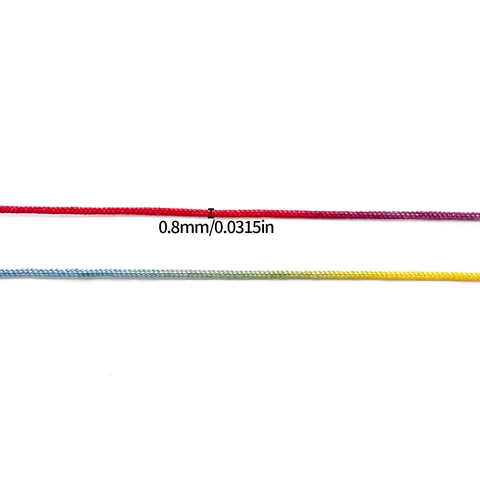 Cordoncino in Nylon Sfumato Tinto a Segmenti per Creazione Gioielli Fai da Te Bracciale Intrecciato Collana Filo Forniture Artigianali Fatto a Mano Filo No 72