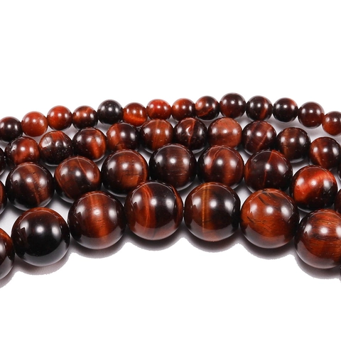 Perline Sciolte Tonde in Pietra Occhio di Tigre Naturale Lucidate Perline Semilavorate per la Creazione di Gioielli Bracciale Collana DIY