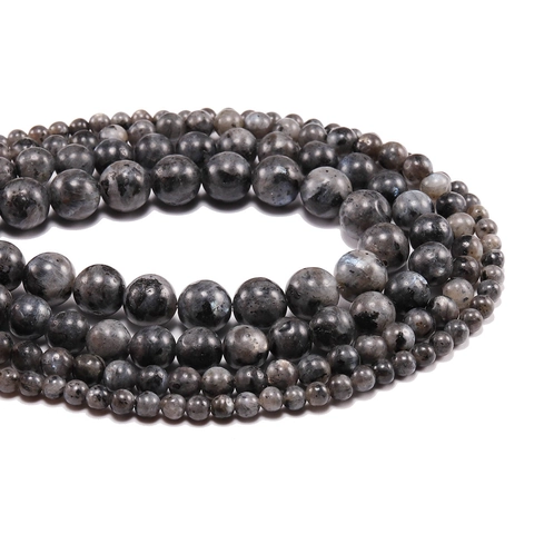 Natural Labradorite Loose Beads For Jewelry Making DIY Round Polished Flash Stone Beads For Bracelets Necklaces Handmade Crafts
