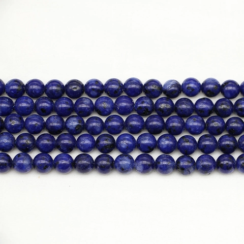 Natural Lapis Lazuli Round Loose Beads Blue Gemstone Strands For DIY Jewelry Making Bracelet Necklace Accessories Crafting