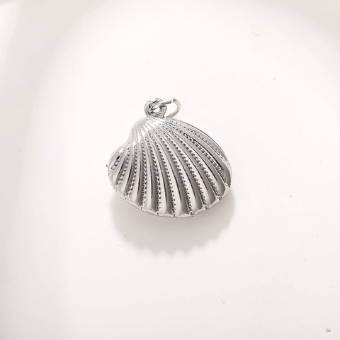 Marine Ocean Theme Animal Shell Starfish Charms Pendants Gold Silver Plated Copper Zirconia DIY Jewelry Making Accessories For Women